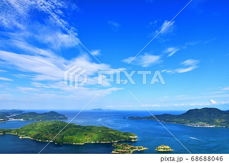 朝のしまなみ海道 68688046
