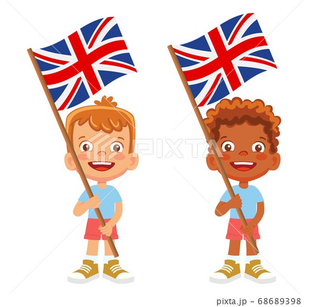 United Kingdom flag in hand set 68689398