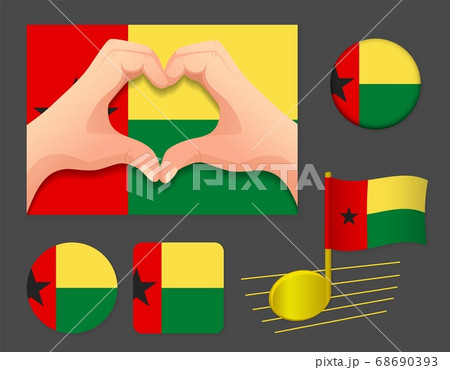 Guinea-Bissau flag icon 68690393