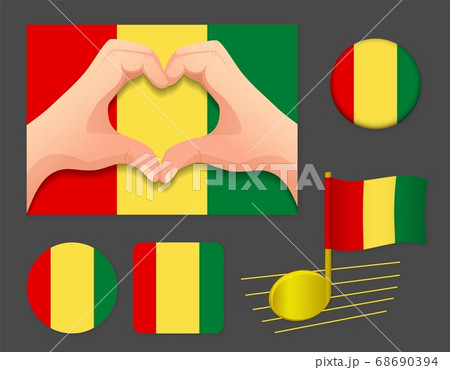 Guinea flag icon 68690394