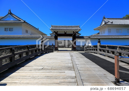 国指定史跡山形城跡　山形城跡二ノ丸東大手門 68694057
