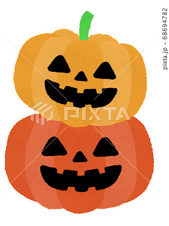 ハロウィンのカボチャのイラスト素材 [68694782] - PIXTA
