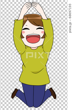 握手的微笑的婦女高 握手的微笑的婦女高 68697193