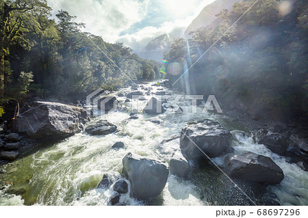 New Zealand river 68697296