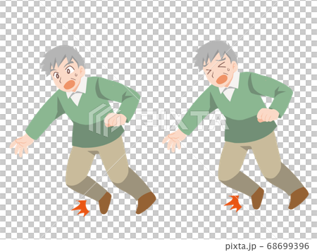 健康に気をつかうおじいちゃんのイラスト 健康に気をつかうおじいちゃんのイラスト 68699396