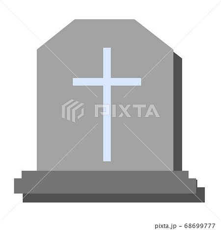 illustration of halloween characters - tombstone illustration of halloween characters - tombstone 68699777