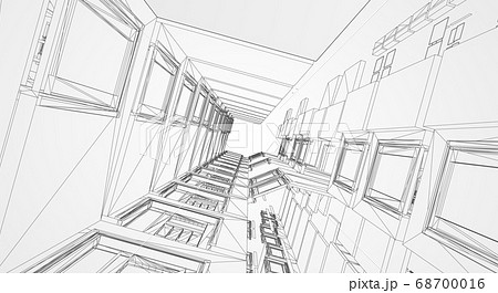 Architecture line background. Building construction sketch vector abstract. Modern city 3d project. Technology geometric grid. Wire blueprint house. Digital architect innovation wireframe. Architecture line background. Building construction sketch vector abstract. Modern city 3d project. Technology geometric grid. Wire blueprint house. Digital architect innovation wireframe. 68700016