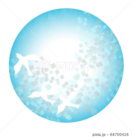 小鳥をモチーフにデザインした背景素材 68700426