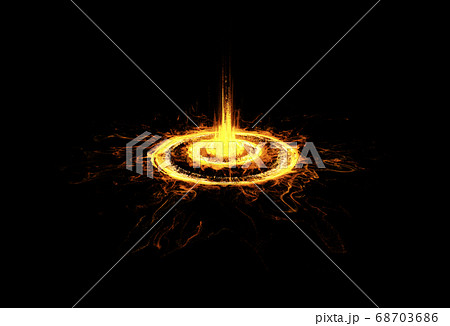 Fiery Sci-fi Gate. Time Travel, Outer Space Fiery Sci-fi Gate. Time Travel, Outer Space 68703686