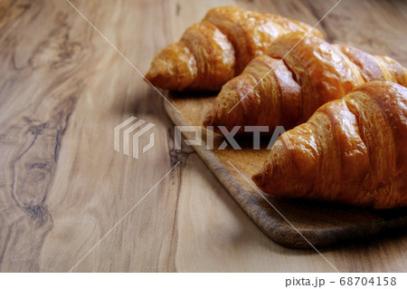 Buttery flaky viennoiserie pastry made of 68704158