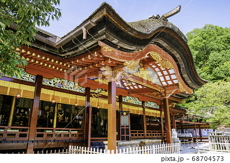 福岡の人気観光地である太宰府天満宮 美しい本殿 福岡の人気観光地である太宰府天満宮 美しい本殿 68704573