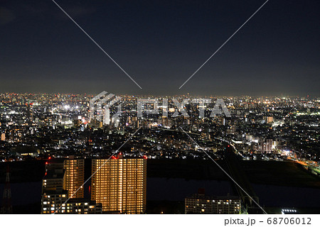 市川アイ・リンクタウンから見た東京東部の夜景 市川アイ・リンクタウンから見た東京東部の夜景 68706012