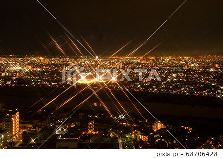 市川アイ・リンクタウンから見た浦安・東京東部の夜景 市川アイ・リンクタウンから見た浦安・東京東部の夜景 68706428