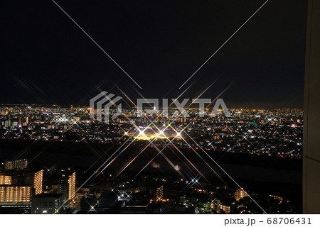 市川アイ・リンクタウンから見た浦安・東京東部の夜景 68706431