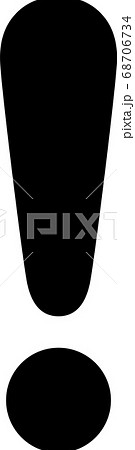 びっくりマークのピクトグラム 68706734