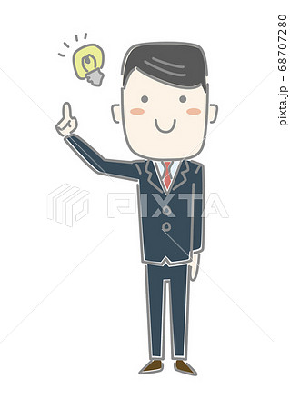何かに気づいたビジネスマン 68707280