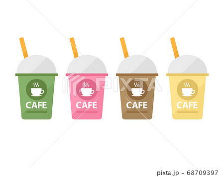 チルドカップのドリンクのイラスト 68709397