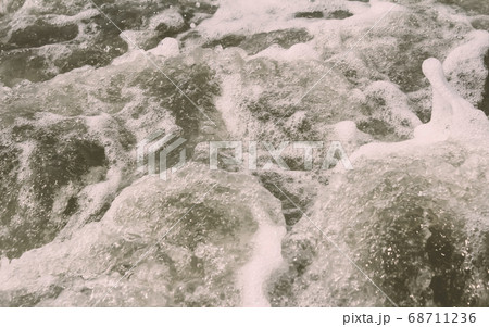 High Angle View Of Rippling Splashing Ocean Waves. High Angle View Of Rippling Splashing Ocean Waves. 68711236