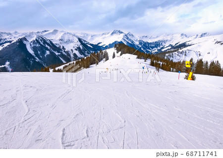 Saalbach-Hinterglemm, Austria ski slope 68711741
