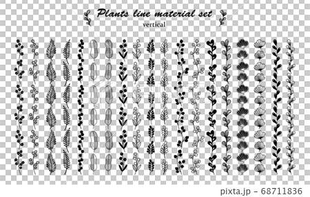 Scandinavian plant line material set (vertical) 68711836