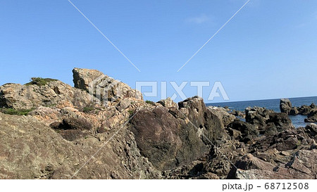 室戸岬にて岩場 室戸岬にて岩場 68712508