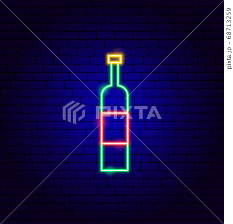 Wine Bottle Neon Sign Wine Bottle Neon Sign 68713259
