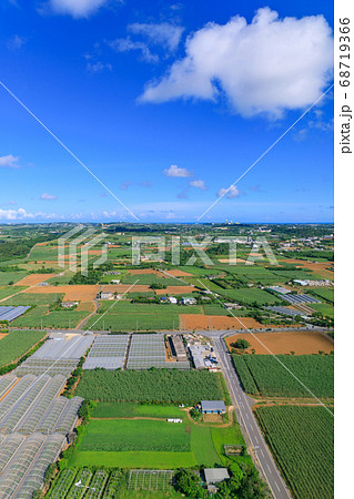 空から見た宮古島の風景 空から見た宮古島の風景 68719366