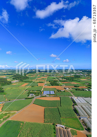 空から見た宮古島の風景 空から見た宮古島の風景 68719367