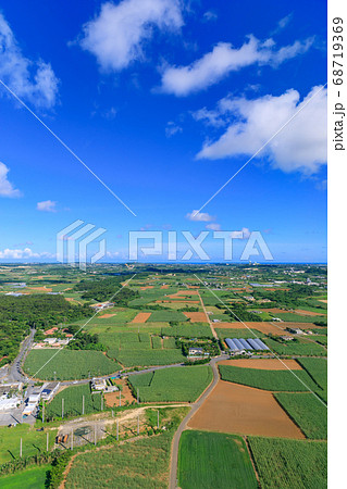 空から見た宮古島の風景 空から見た宮古島の風景 68719369