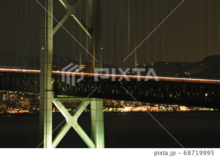 露天風呂から明石海峡大橋 露天風呂から明石海峡大橋 68719995