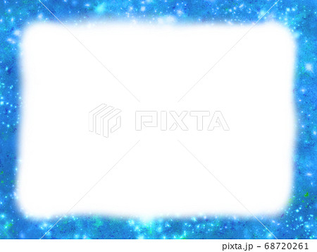 幻想的で綺麗なキラキラな枠のイラスト素材