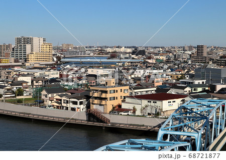 都市風景　東京都葛飾区上平井付近 68721877