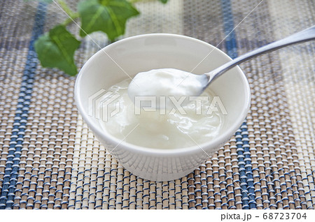 ヨーグルトと観葉植物 ヨーグルトと観葉植物 68723704