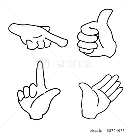 いろいろな指バリエーション いろいろな指バリエーション 68724975