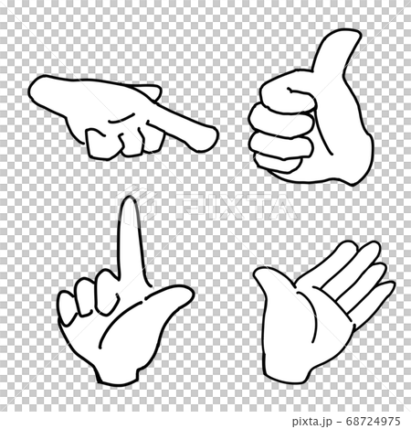 いろいろな指バリエーション いろいろな指バリエーション 68724975