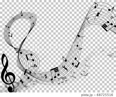 Musical note staff 68725516