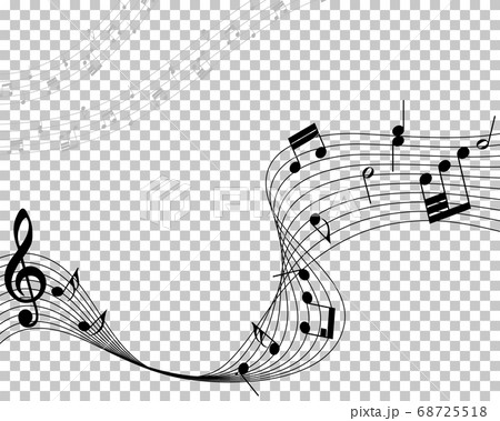 Musical note staff 68725518
