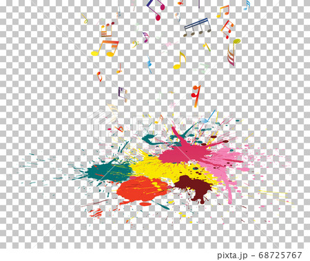 Musical grunge background 68725767