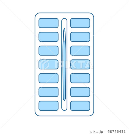 Watercolor Paint-box Icon 68726451