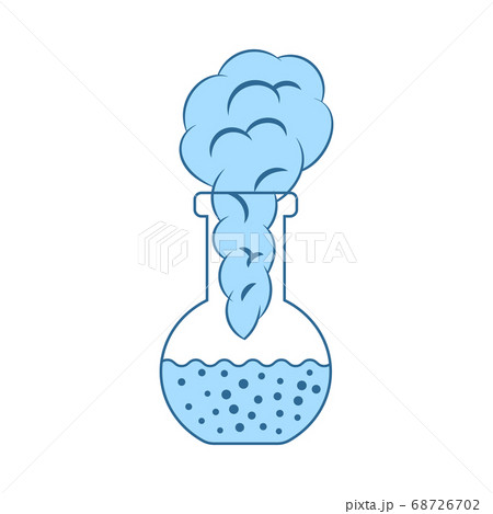 Icon Of Chemistry Bulb With Reaction Inside Icon Of Chemistry Bulb With Reaction Inside 68726702
