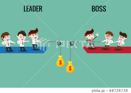 Businessmen from two sides to success 68726739