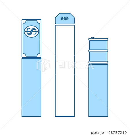 Oil, Dollar And Gold Chart Concept Icon Oil, Dollar And Gold Chart Concept Icon 68727219