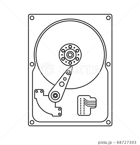 Mechanical Hard Drive 3d Illustration Stock Vector (Royalty Free)  1890810505 | Shutterstock