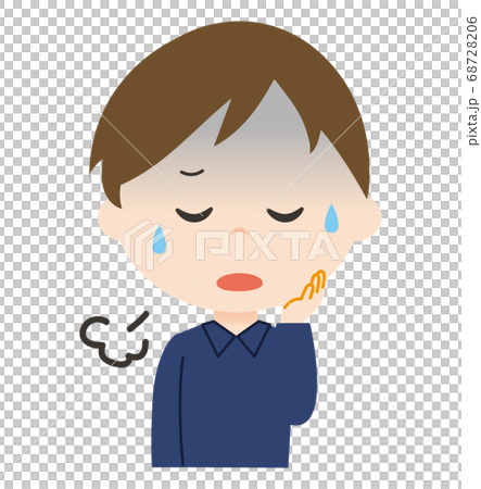 Men are unwell and tired - Stock Illustration [68728206] - PIXTA