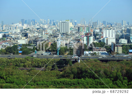 highway is busy in bangkok. traffic issue is serious in bangkok. highway is busy in bangkok. traffic issue is serious in bangkok. 68729292