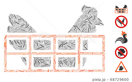 Hatch Collage Chicken Cage Icon Hatch Collage Chicken Cage Icon 68729600