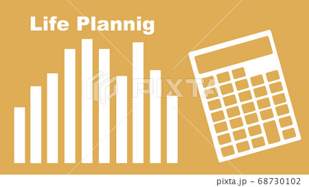 ライフプランニングのアイキャッチのイラスト素材