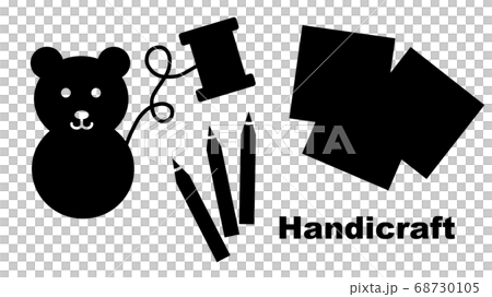 手芸 工作のサインのイラスト素材