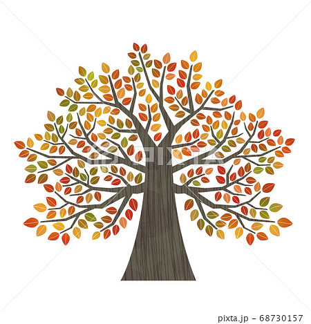 Big Tree Autumn Stock Illustration