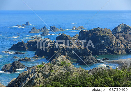 【高知県】晴天下の室戸岬 68730499